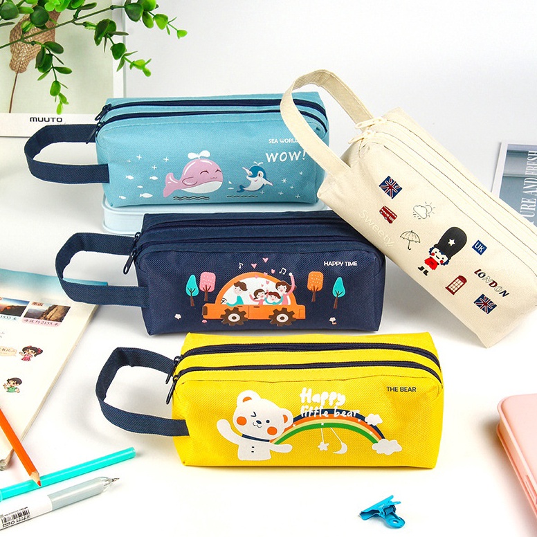 

UNIONATK TEMPAT PENSIL Pensil Case Cartoon KOTAK PENSIL Kapasitas Besar Jumbo Study Pencil Case KODE P4C6