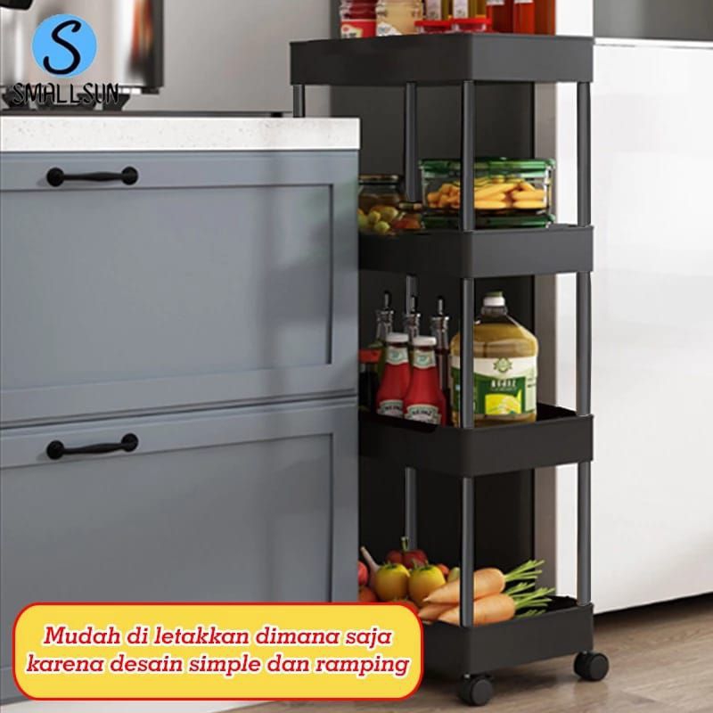 rak susun roda dapur rak susun serbaguna roda