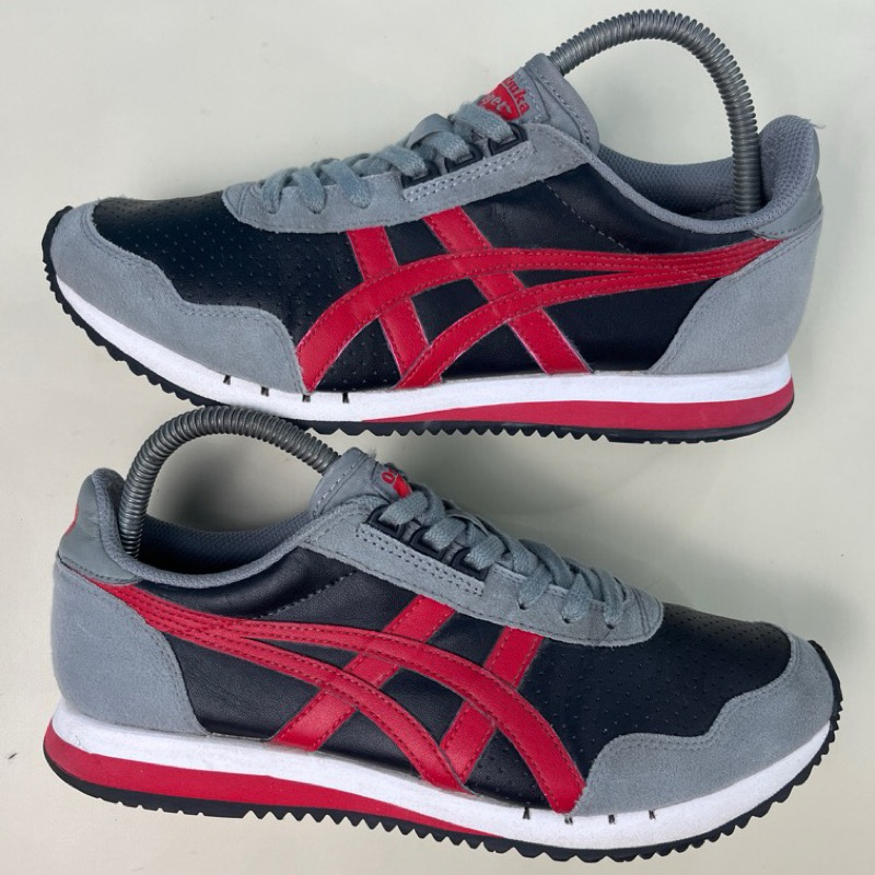 Onitsuka tiger second dualio gray black red