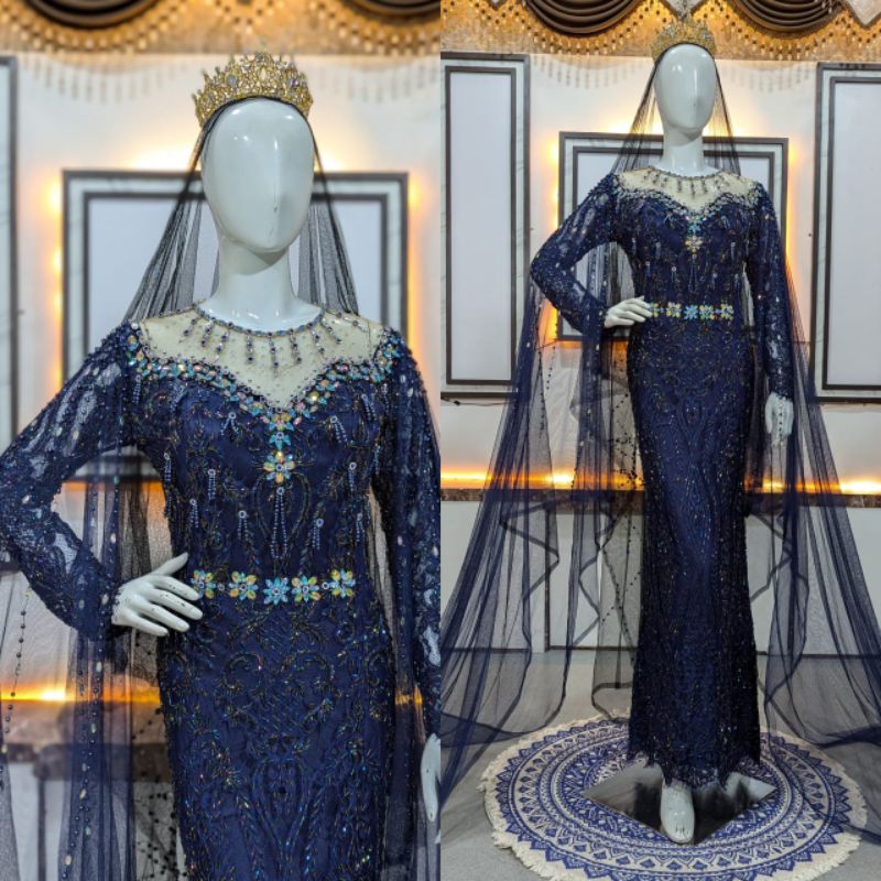 kebaya pengantin full payet / dress pengantin modern / baju kebaya pengantin