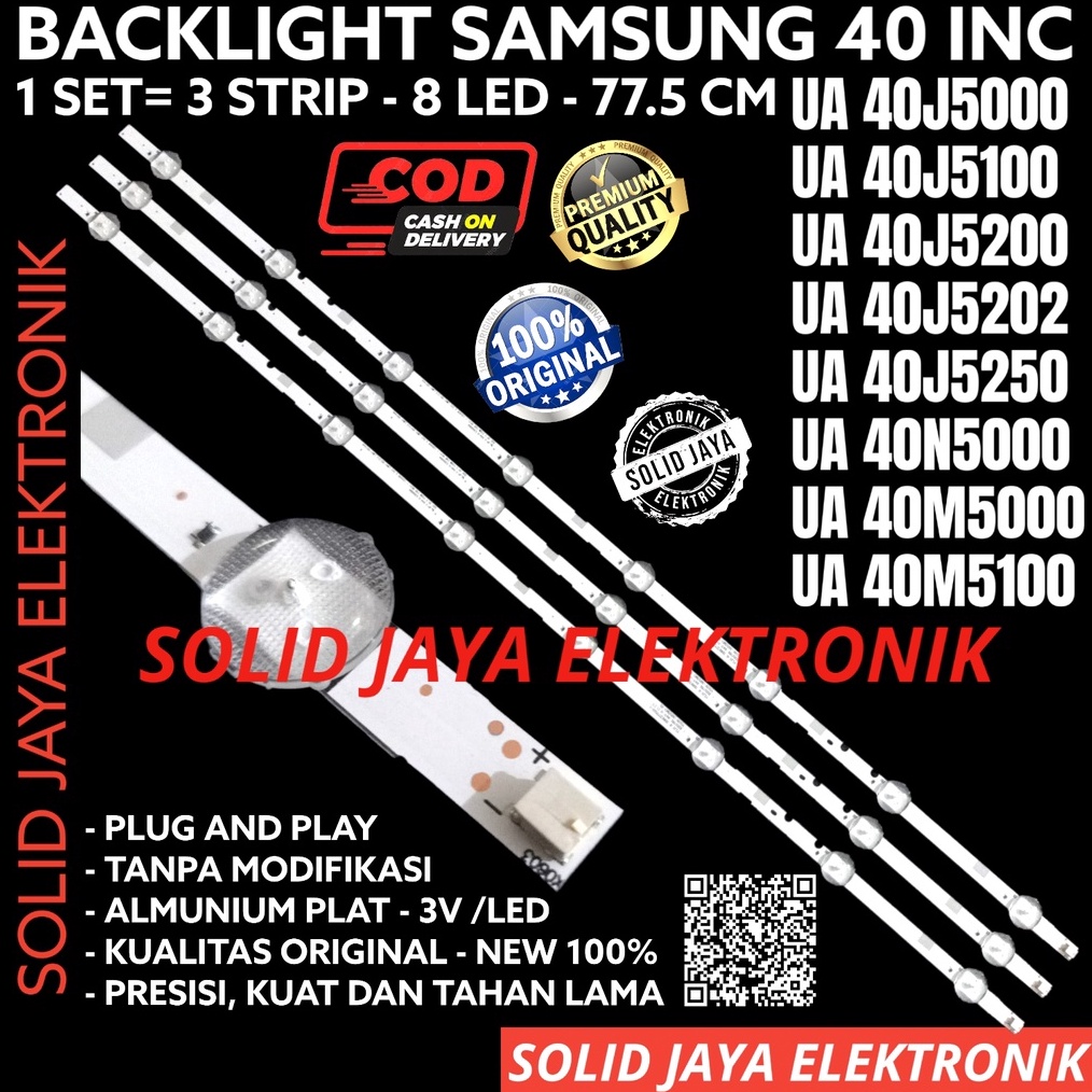 BACKLIGHT LED TV SAMSUNG 4 INC UA 4J5 4J51 4J52 4J522 4J525 4N5 4N51 4M5 4M51 LAMPU BL 8K 3V 4M 4J 4