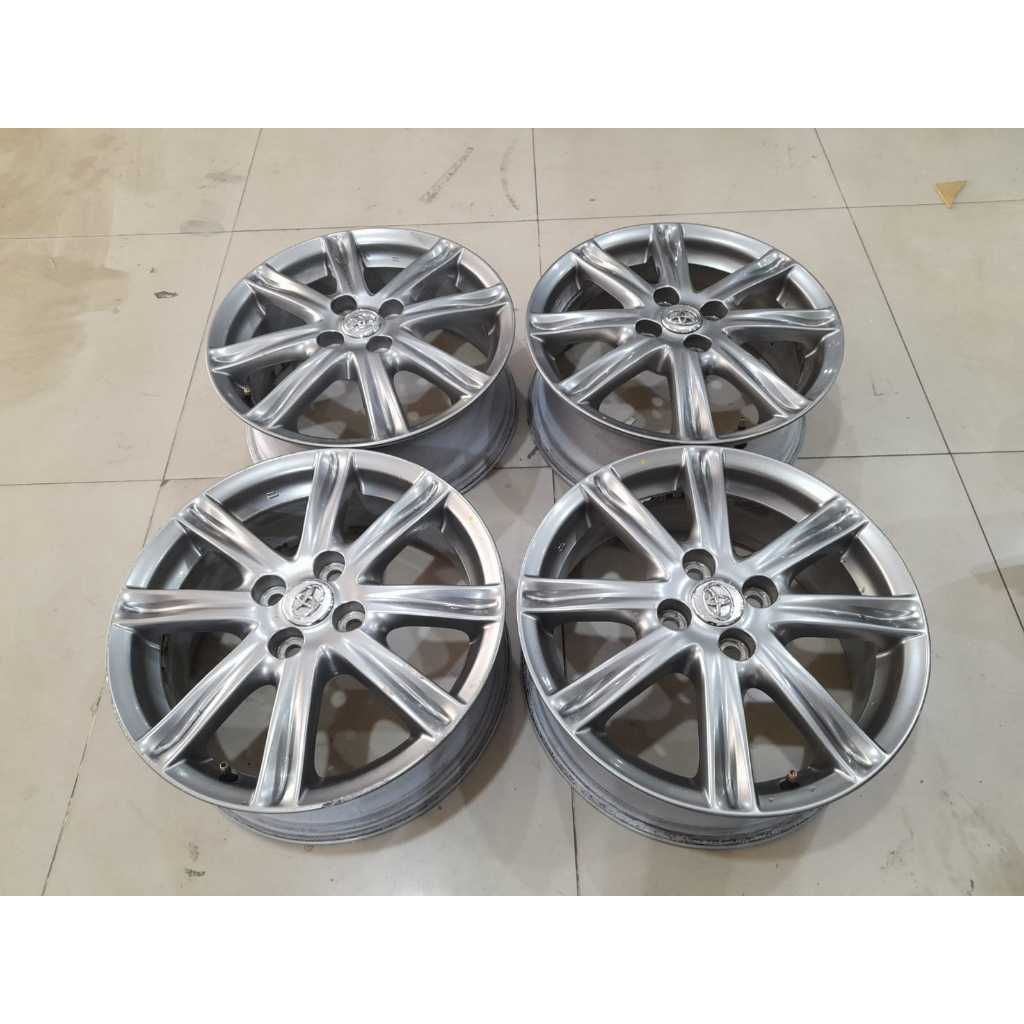 PELEK MOBIL BEKAS ORI YARIS R16 LEBAR 6 BAUT 4X100