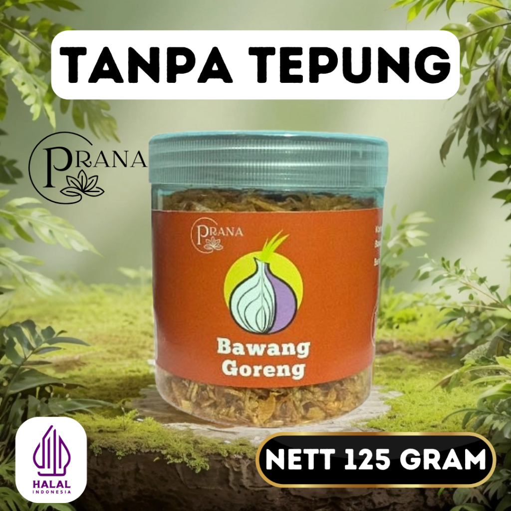 

Bawang Goreng Premium Tanpa Tepung 125gram Original Brambang Asli