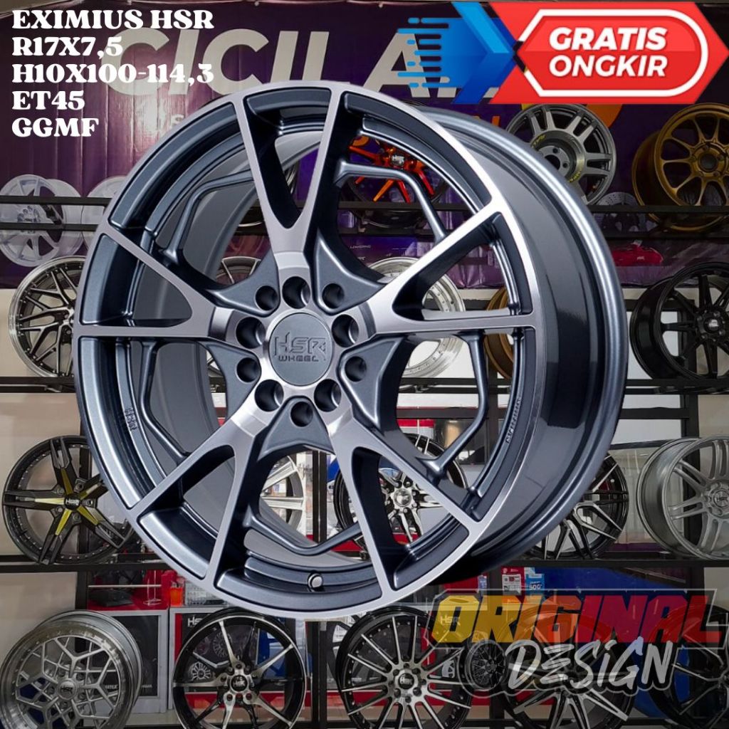 Velg Mobil Sienta , Altis , Corona , Avanza New , HSR Eximius Ring 17 R17