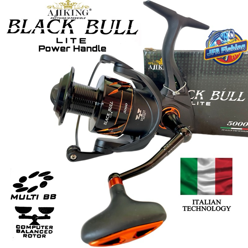 Reel Spinning Ajiking BLACK BULL LITE 1000/5000 Multi BallBearing PH