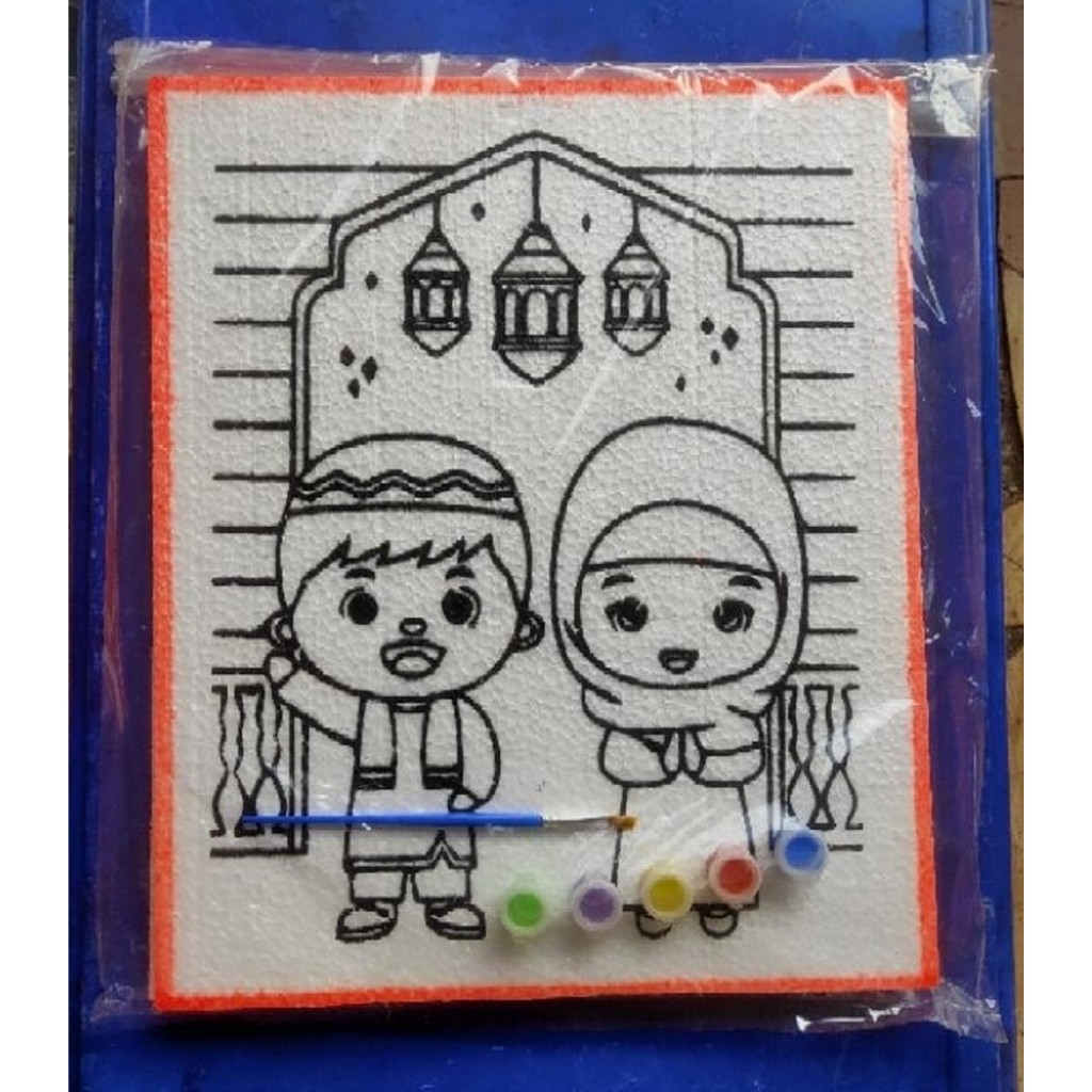 

Paket Lukisan Styrofoam Karakter Kecil