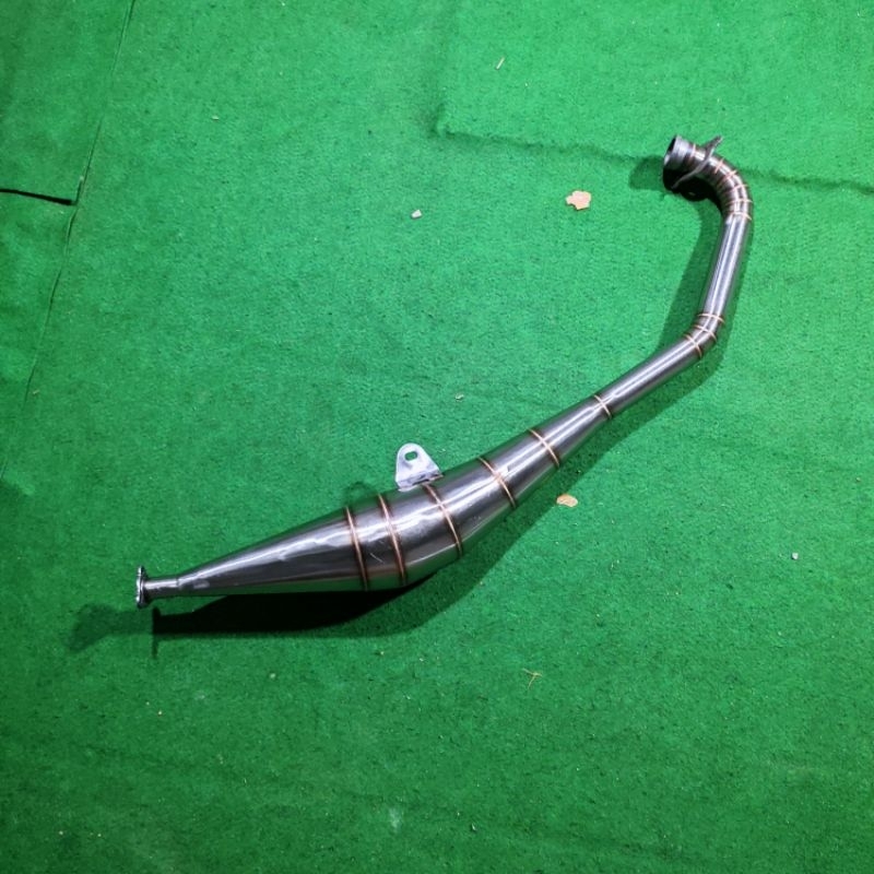 PERUT KNALPOT RX KING MODEL SAMPING FULL STAINLESS