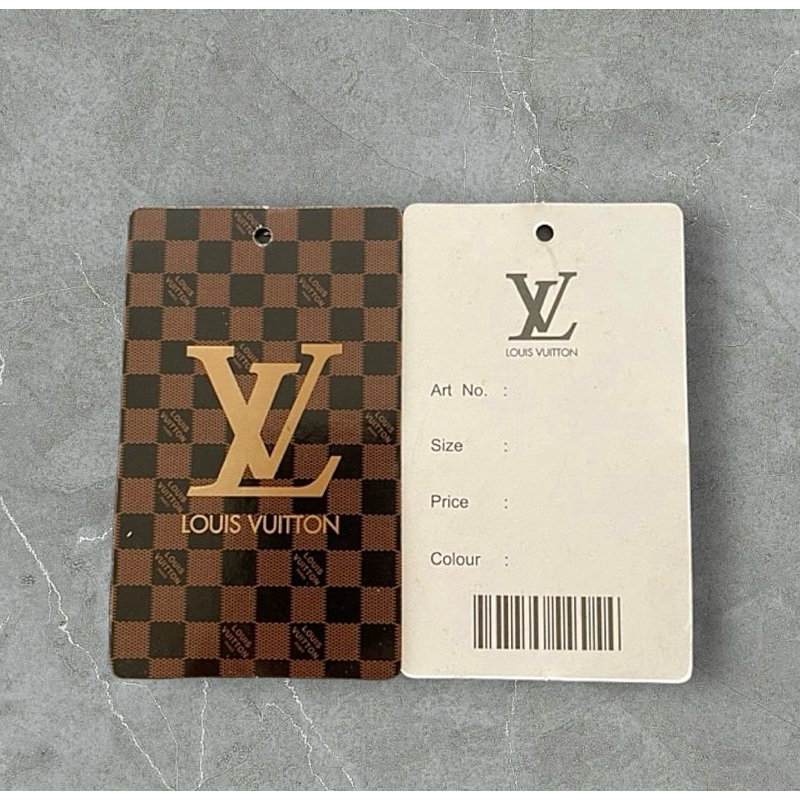 

HANDTAG BAJU CELANA LV ISI 600PCS / HANDTAG LOUIS VUITTON