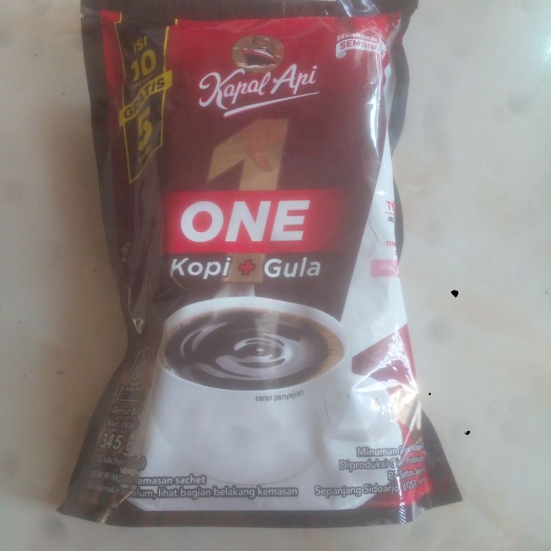 

Kopi api one 15 sashet kopi dan gula kopi hitam