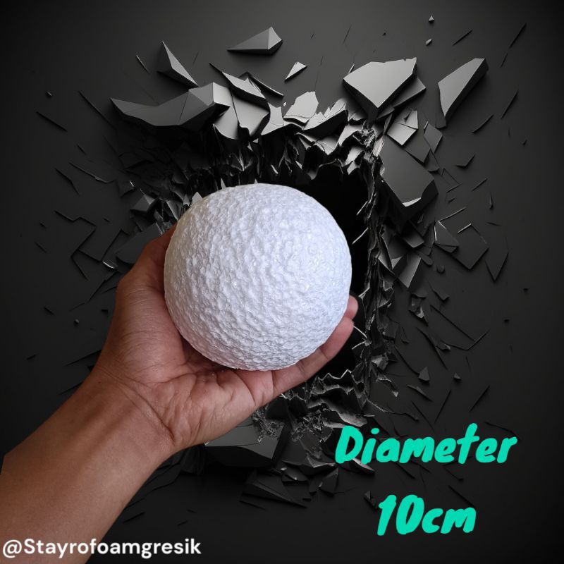 Styrofoam Bola diameter 10cm gabus ball bola gabus