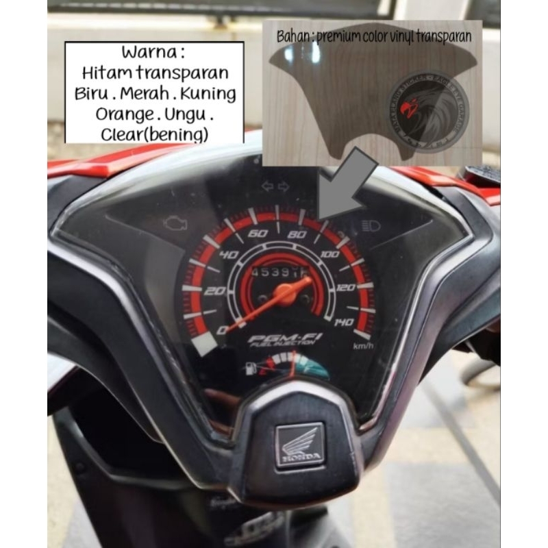 stiker Spedometer beat 2013