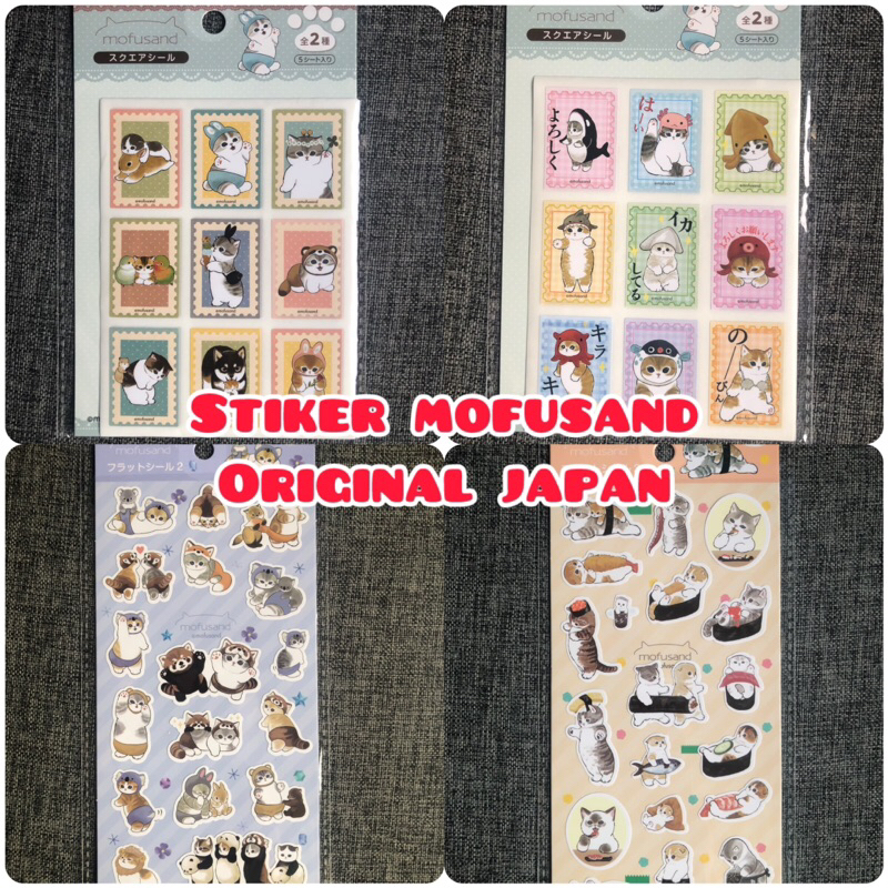 

sticker mofusand stiker mofusand original from Japan