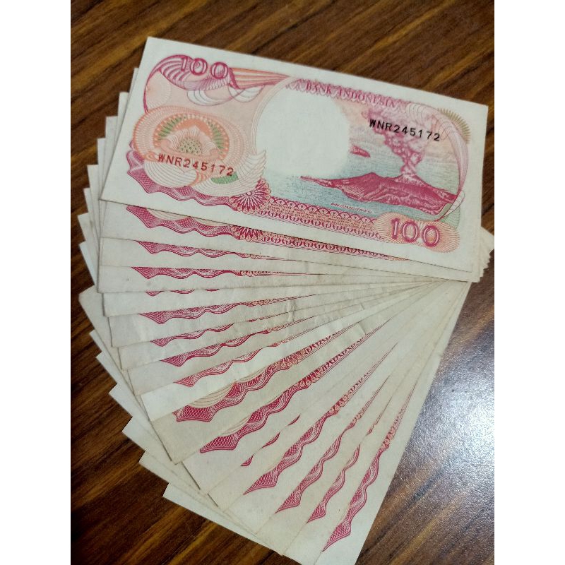 uang kertas indonesia kuno 100 koleksi tahun 1992