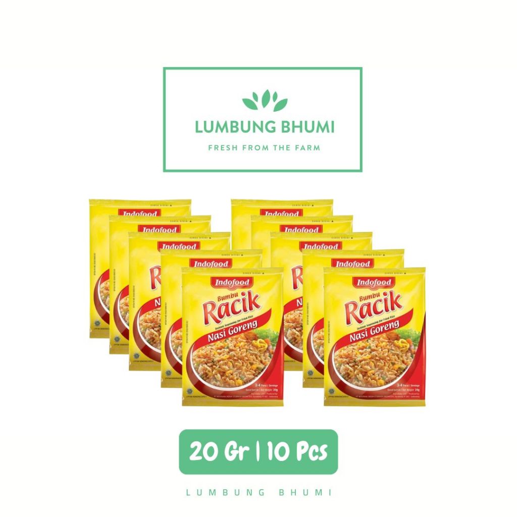 

Racik Bumbu Nasi Goreng Original 20 Gr 1 Rcg 10 Pcs - Lumbung Bhumi