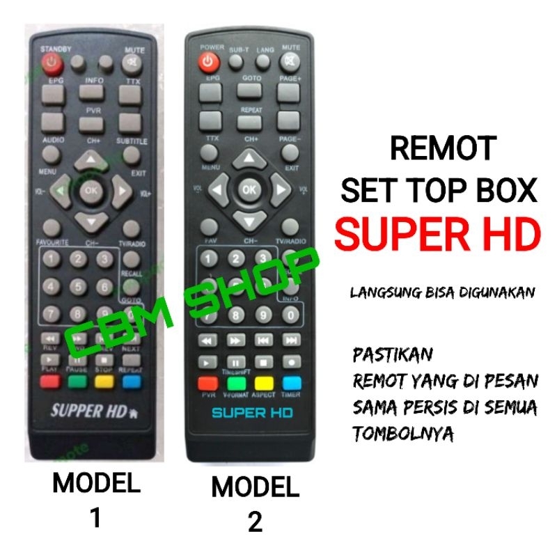REMOTE REMOT STB SUPER HD