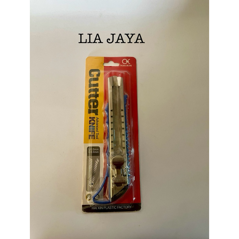 

Cutter knife (HAIXIN) pencetan besi