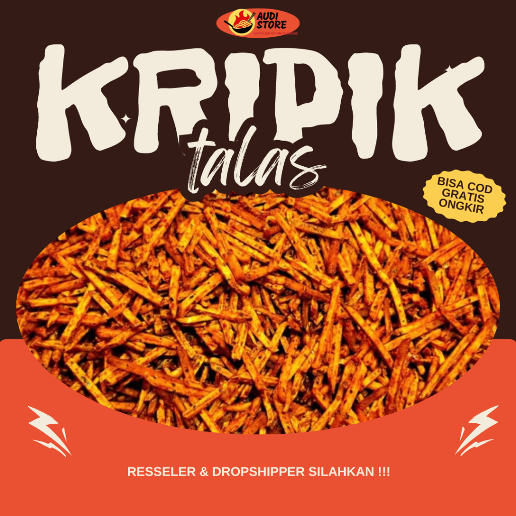 

Stik Talas Pedas Daun Jeruk Tasreng Super Gurih Renyah
