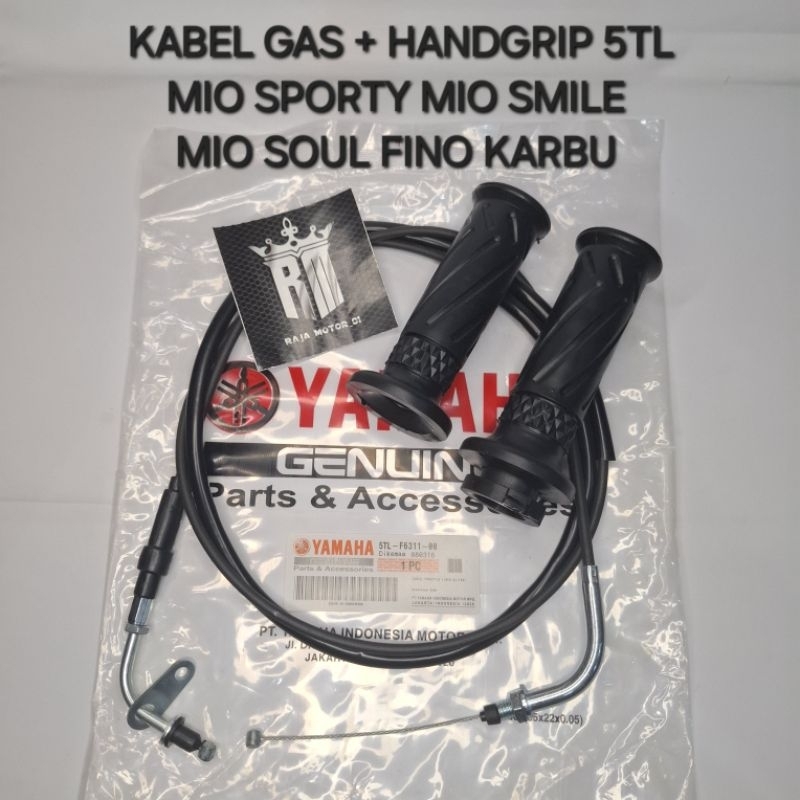KABEL GAS TALI GAS 5TL + HANDGRIP MIO SPORTY MIO SMILE MIO SOUL KARBU FINO KARBU
