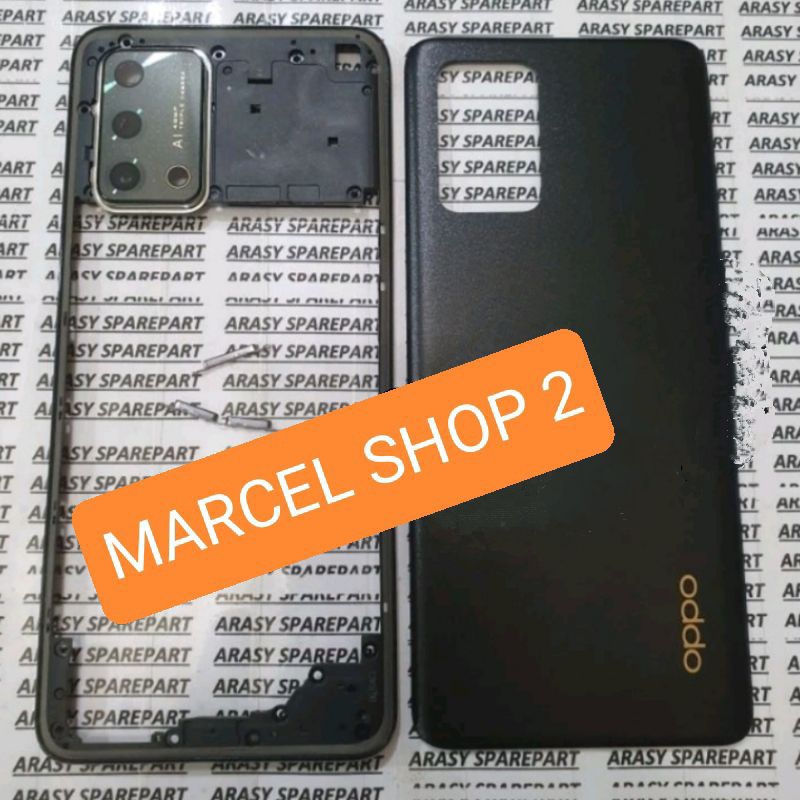 CESSING HOUSING FULLSET OPPO A95 4G BACKDOR+TULANG BAZZEL TUTUP MESIN