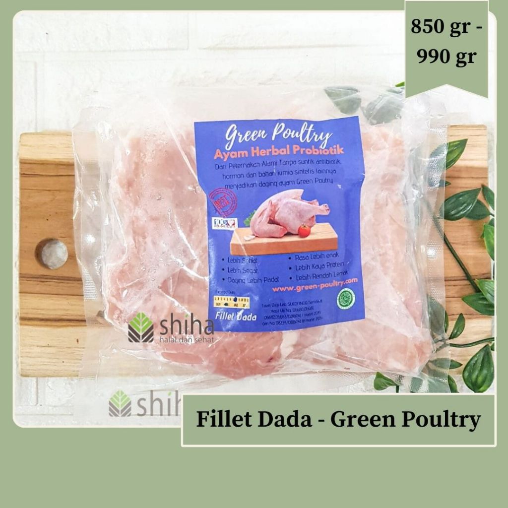 

Ayam Probiotik Fillet Dada / Boneless Dada - Green Poultry | Warung Shiha