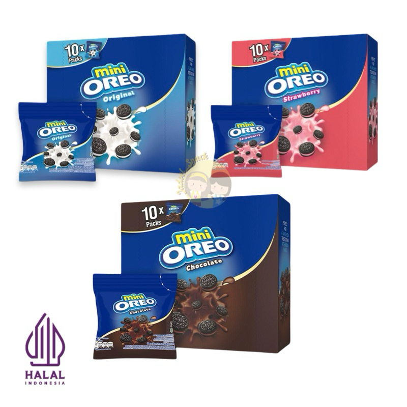 

Mini Oreo Box 10 X 20.4 Gr Rasa Original Strawberry Cokelat by Jadoel_Snack