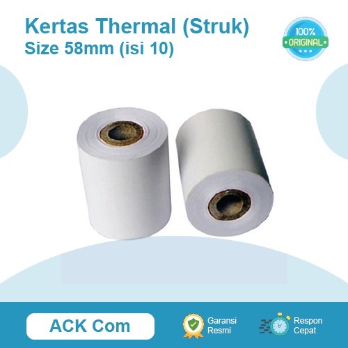 

Kertas Struk Thermal 58mm Isi 10 Roll