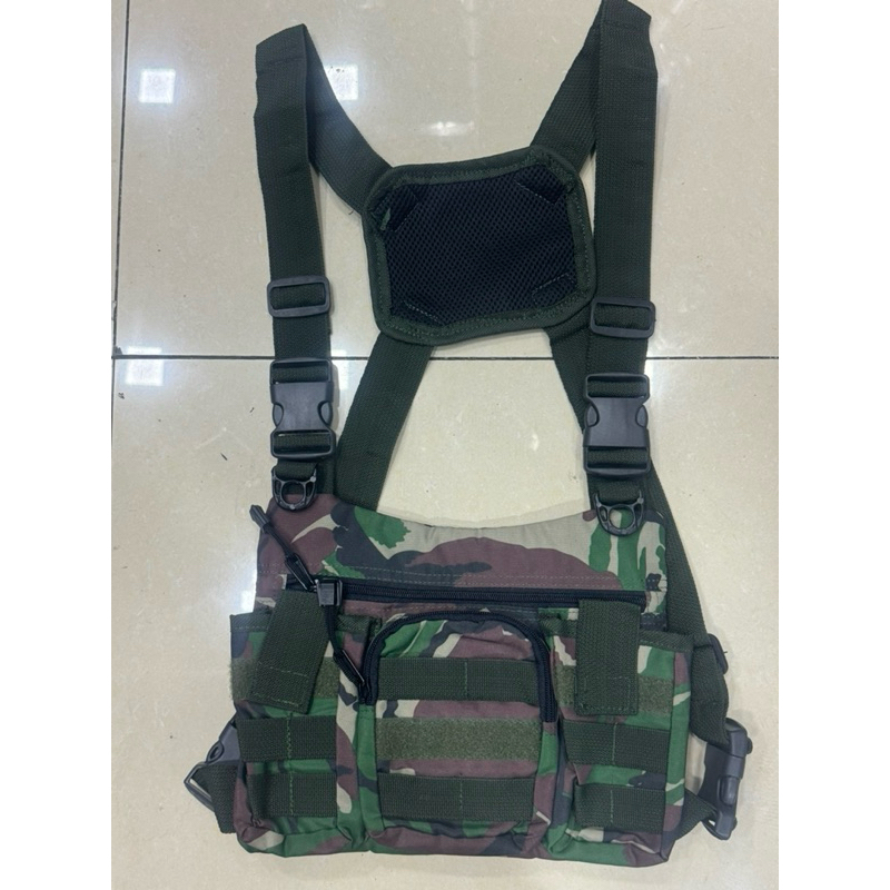 Tas Dada pria Tactical Doreng TNI