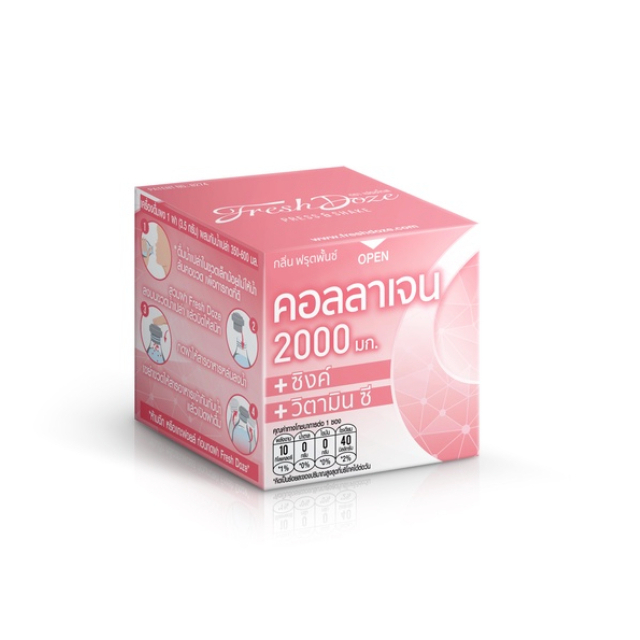 Fresh Doze 0Cal Press and Shake collagen 2000mg / L-Carnitine, halal