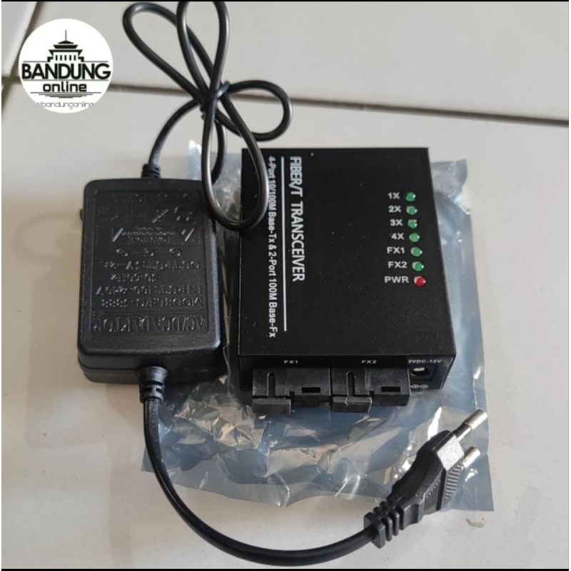 Ethernet Fiber Optic Switch Media Converter 2 SC 4 RJ45 - Support HTB 3100