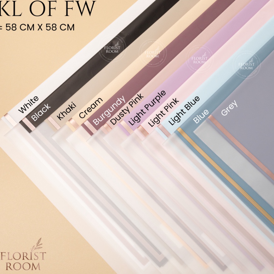 

Grosir 2 Lembar KL of FW Wrapping Bunga