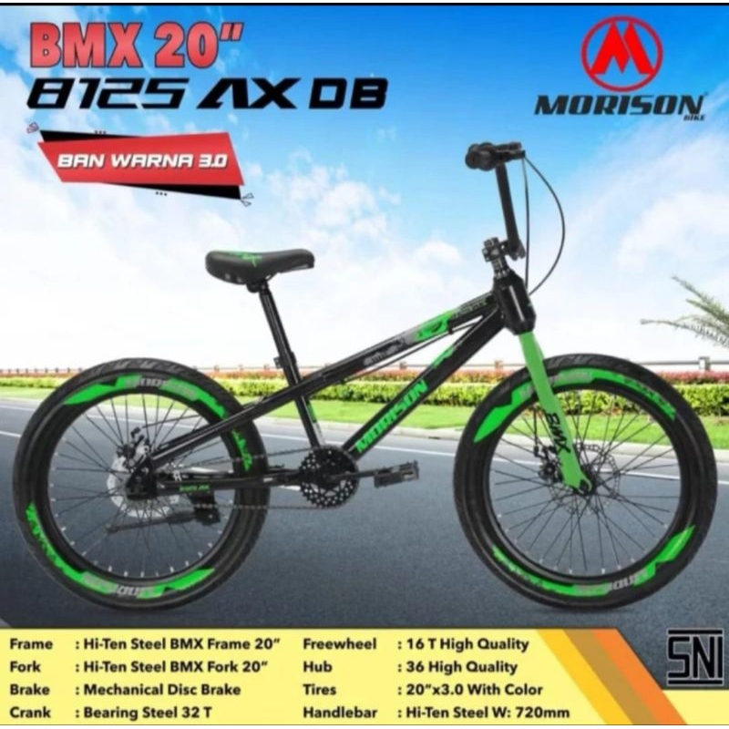 SEPEDA ANAK BMX 20 INCH MORISON CAKRAM 3.0