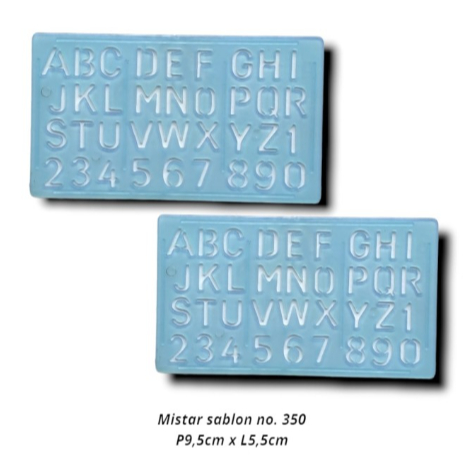 

ABC - 350 Penggaris Sablon / Cetakan Huruf Angka