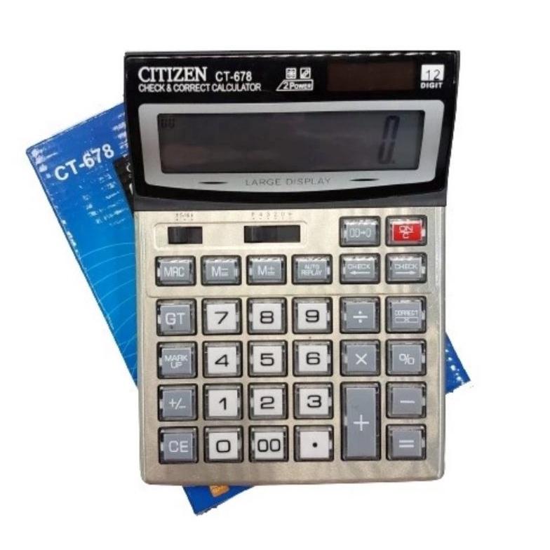 

NEW PROMO CITIZEN CT 678 Check Correct Kalkulator Bisa Cek Ulang 12 Digit CT678