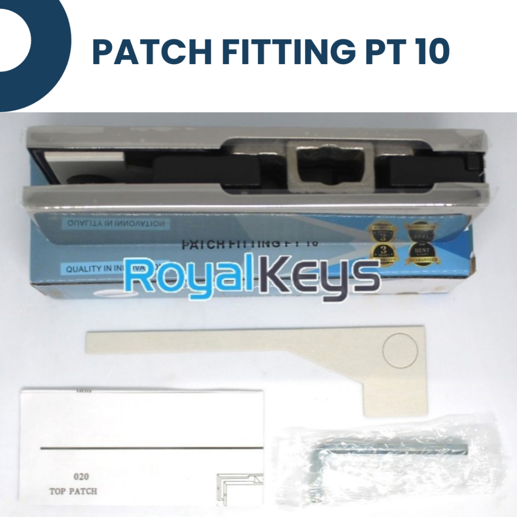 Patch Fitting PT 10 Davinci Penjepit Engsel Pintu Kaca Bawah