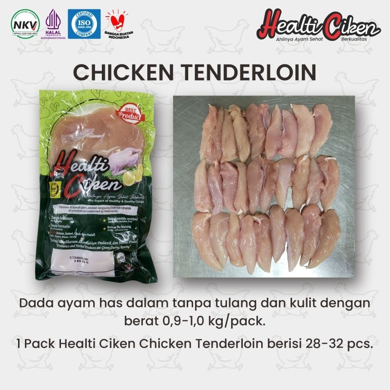 

healti ciken Tenderloin ayam probiotik 1kg | Tenderloin ayam organik