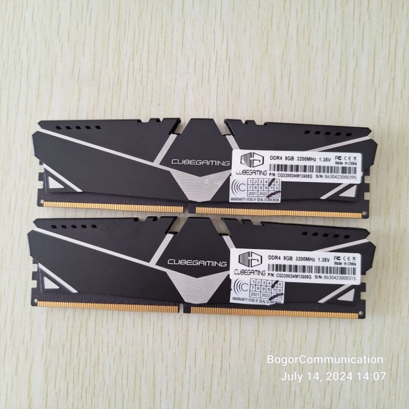 RAM DDR4 Cube Gaming 16GB 2x8GB 3200MHz Desktop PC LONGDIMM
