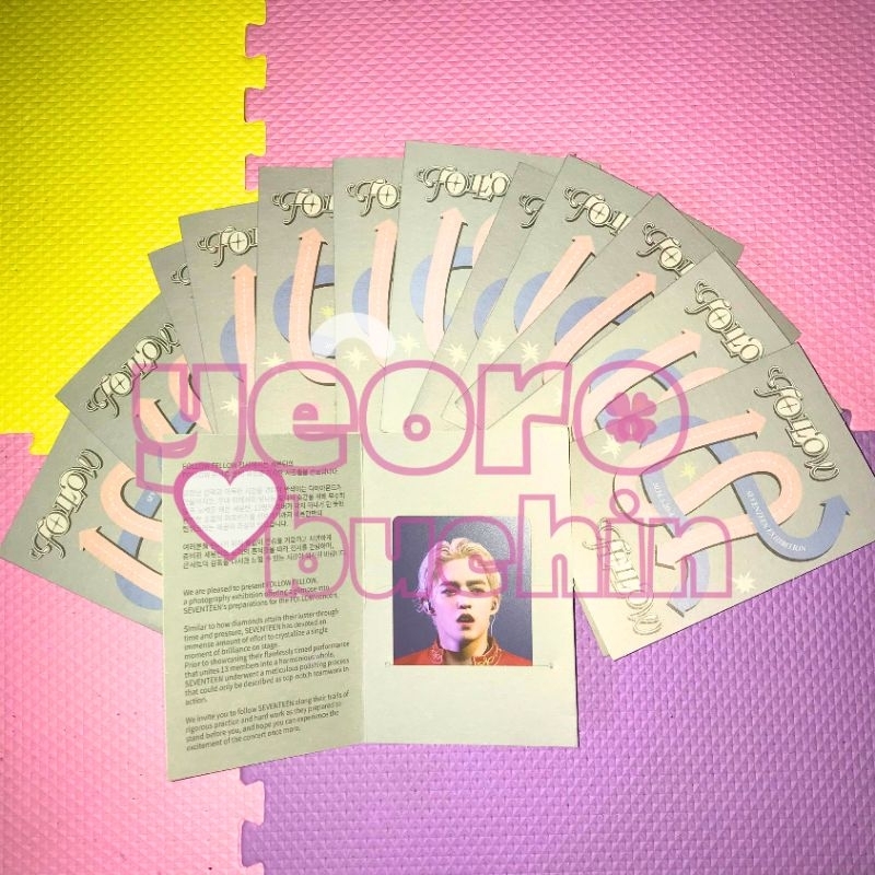 READY STOCK | SEVENTEEN - Sharing Photocard Exhibition FOLLOW FELLOW in Jakarta SCoups Jeonghan Josh