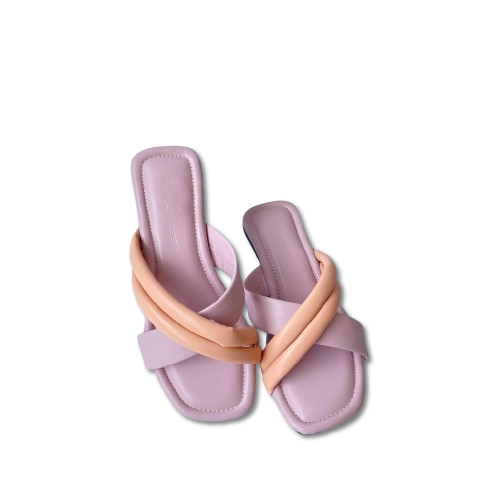 Sandal Flat Teplek Wanita Tali Silang terbaru dan kekinian Selop Slip On Casual Remaja Kekinian
