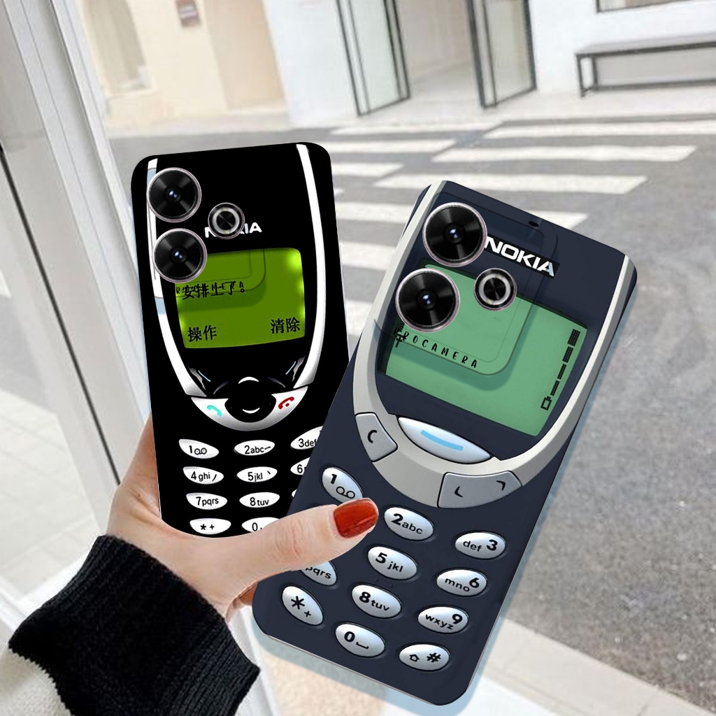 Case Xiaomi Redmi 13 4G/Poco M6 4G Fashion Case Motif GameBoy Softcase Macaron Protect Camera Kesing