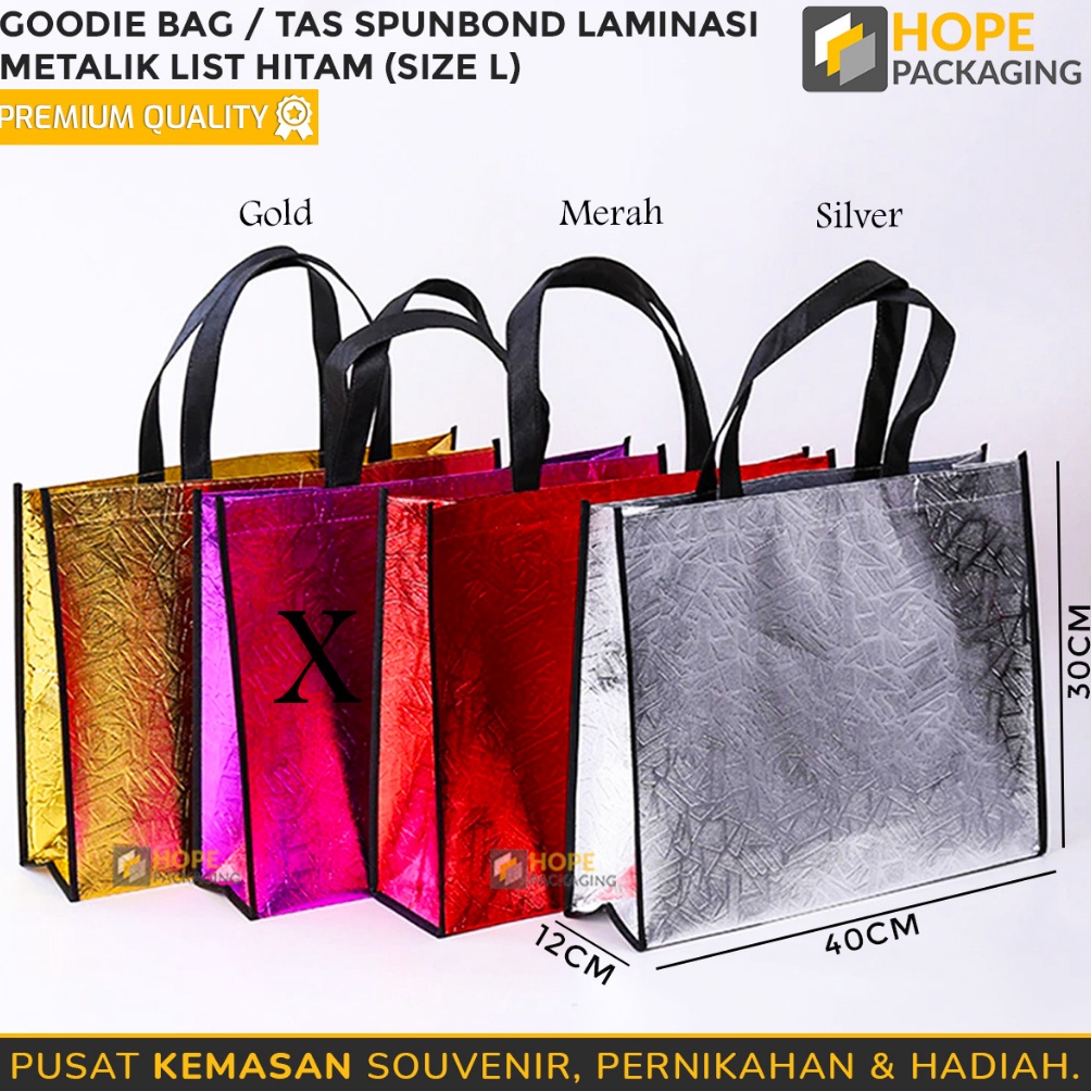 

LIMIT Tas Shopping Bag Laminasi Metalik Size L 4x3x12 cm Tas Cooler Bag Serbaguna Tas Souvenir Hampers Hadiah Tas Souvenir Tas Belanja Tas Souvenir Snack Ultah Tas Hampers Hadiah