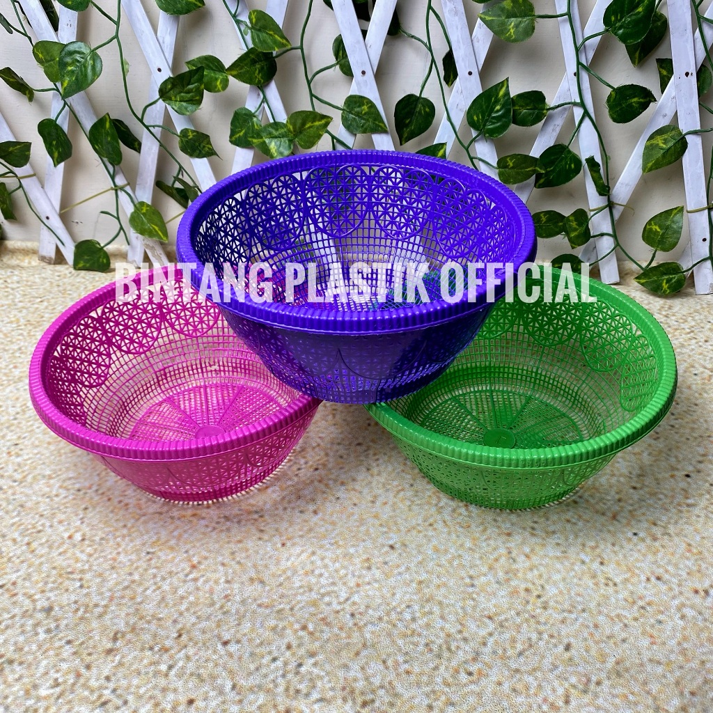 (1 LUSIN) WAKUL NASI PLASTIK CINTA 20 CM BULAT CERAH WADAH BERKAT BAKUL HAJATAN SOUVENIR NASI