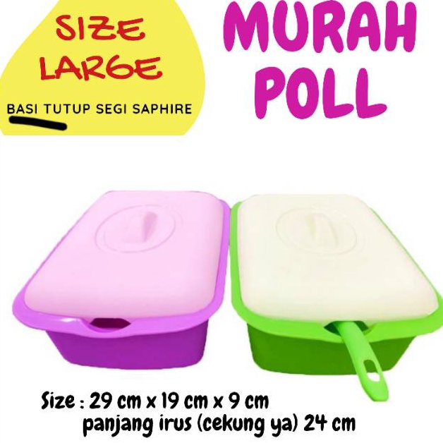 UNIK Basi Sayur Segi Saphire Besar 25 ML  Wadah Saji  Wadah Sayur