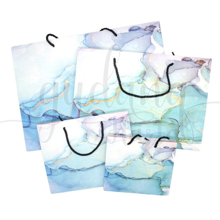 

Paper Bag Ocean Marble Tas Kado Motif Laut Simple Warna Sembur Goodie Bag GH 507279