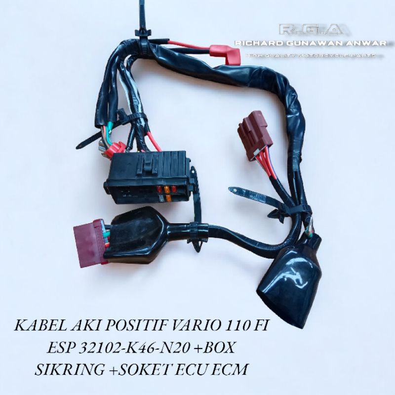 Kabel Body Bagian Aki Honda Vario Fi Esp Vario 110 Fi Esp Kode Part 32102-K46-N20