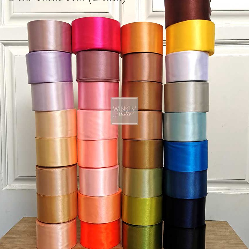 

Premium Pita Satin 5 cm Pita 2 inch Pita 5 mm Pita Kado Pita Hias