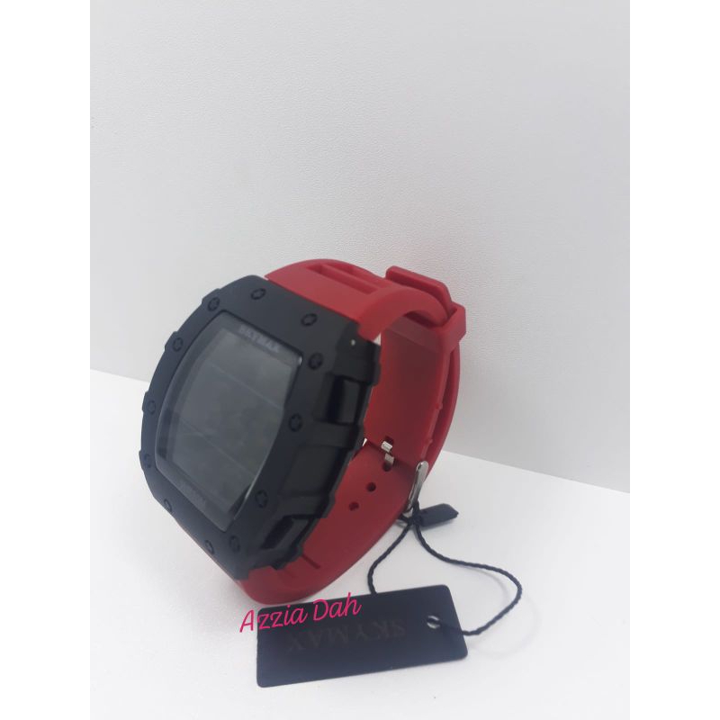 Jam Tangan Pria SKYMAX 2118 Original Tahan Air Warna Merah