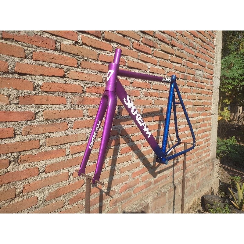 Frameset skream blue purple custom steel