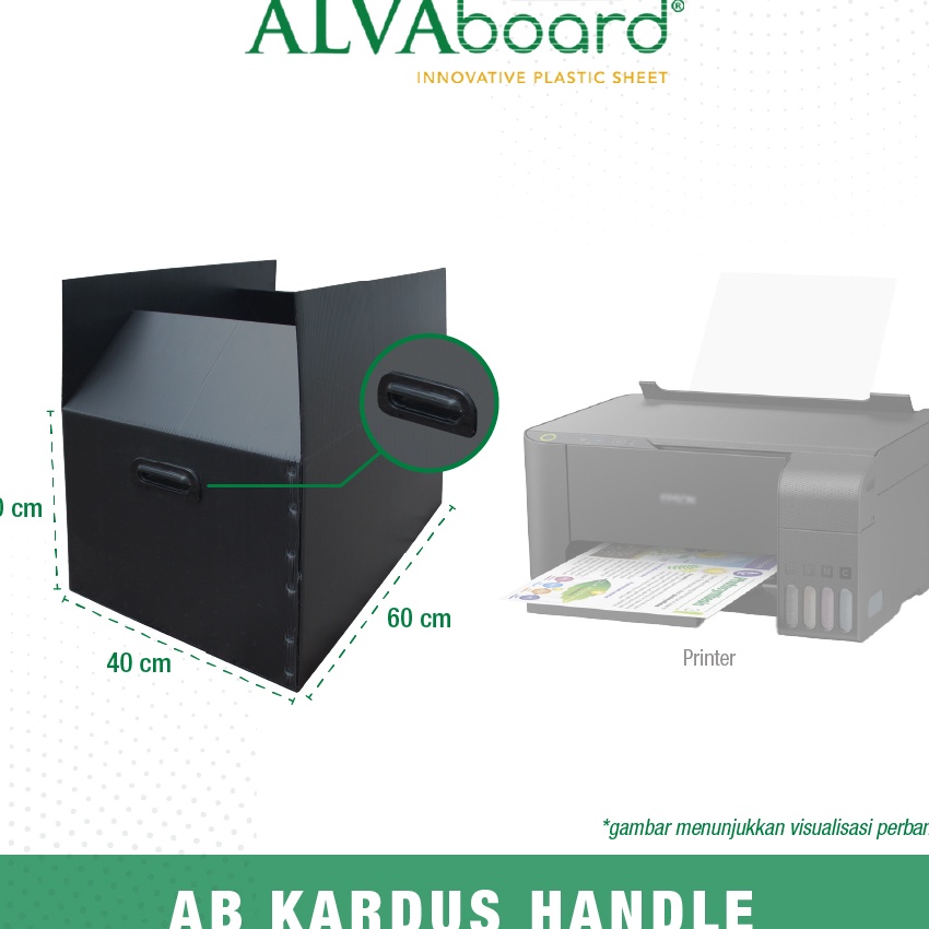 

KF7 Kardus Pindahan ALVAboard Handle Box Pengiriman Large Ukuran 6x4x3 cm P x L x T