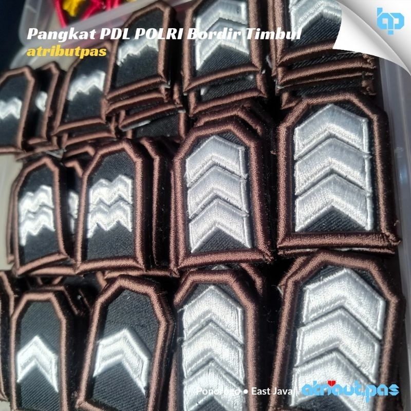 atributpas - Pangkat PDL Polisi / POLRI (timbul)