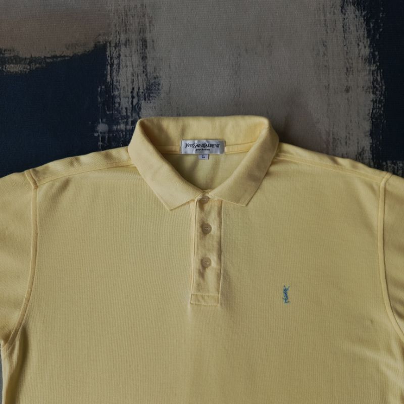 Poloshirt Kaos Kerah YSL Kuning Second